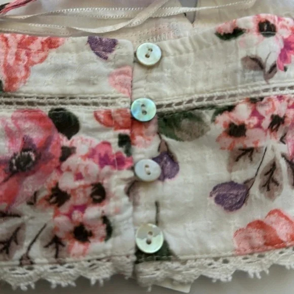 ZARA floral print HALTER CROP TOP NWT small and medium - Picture 7 of 16